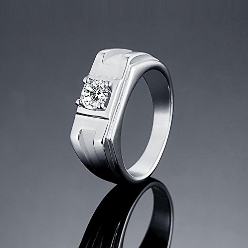 Crystal Proposal Engagement Band Ring